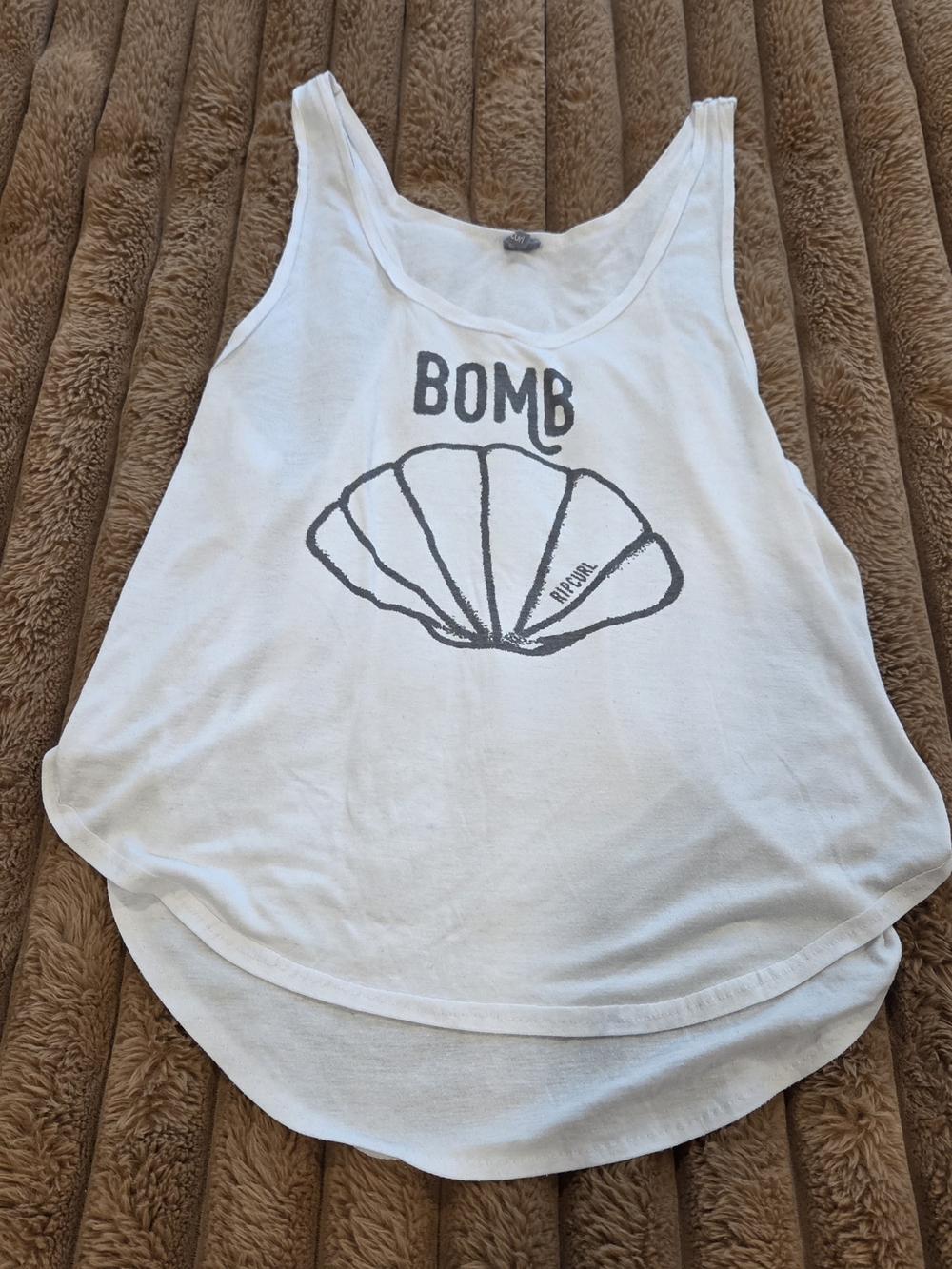 Rip Curl Womens Bomb Shell Tank Surfer Style Loose Fit Size XL Oversized